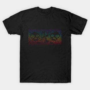 skull and bones pride scribble T-Shirt